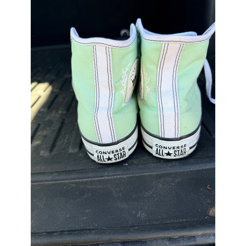 Converse Chuck Taylor All Star High Top Mint Green Love Heart A02171C Womens 8 - Picture 4 of 7